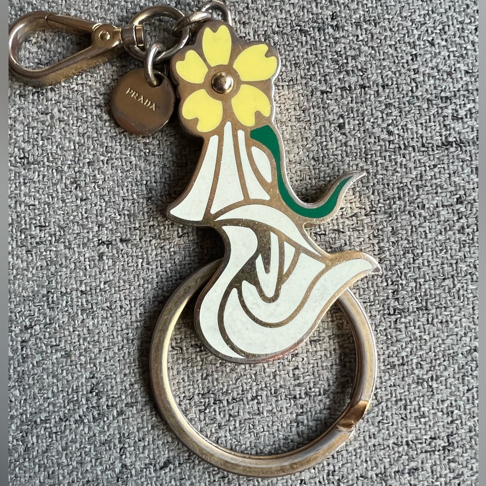 Prada Floral keychain bag charm - Picture 5 of 5